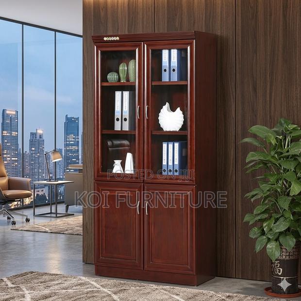 Office Cabinet; Mahogany Executive Cabinet With Two Doors - thumbnail 3
