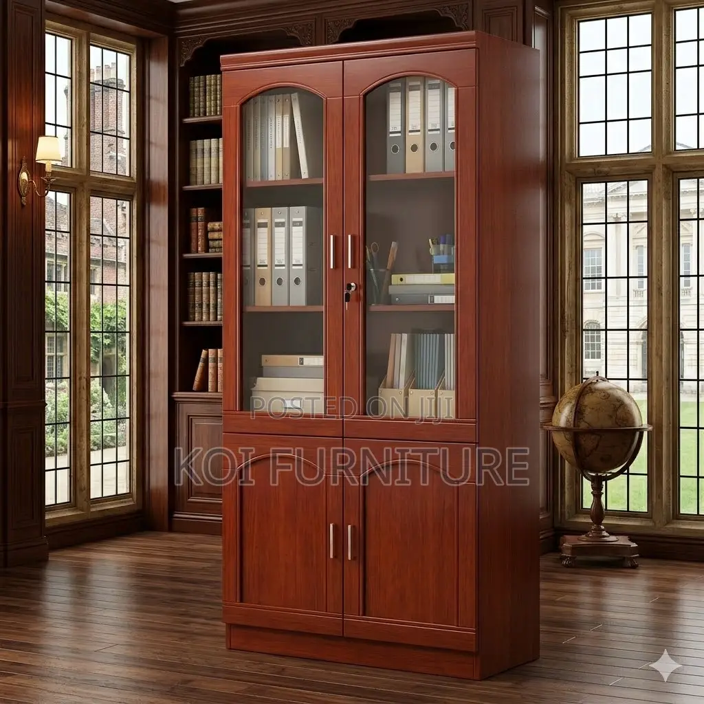 Office Cabinet; Mahogany Executive Cabinet With Two Doors