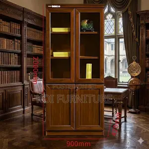 Office Cabinet; Mahogany Executive Cabinet With Two Doors