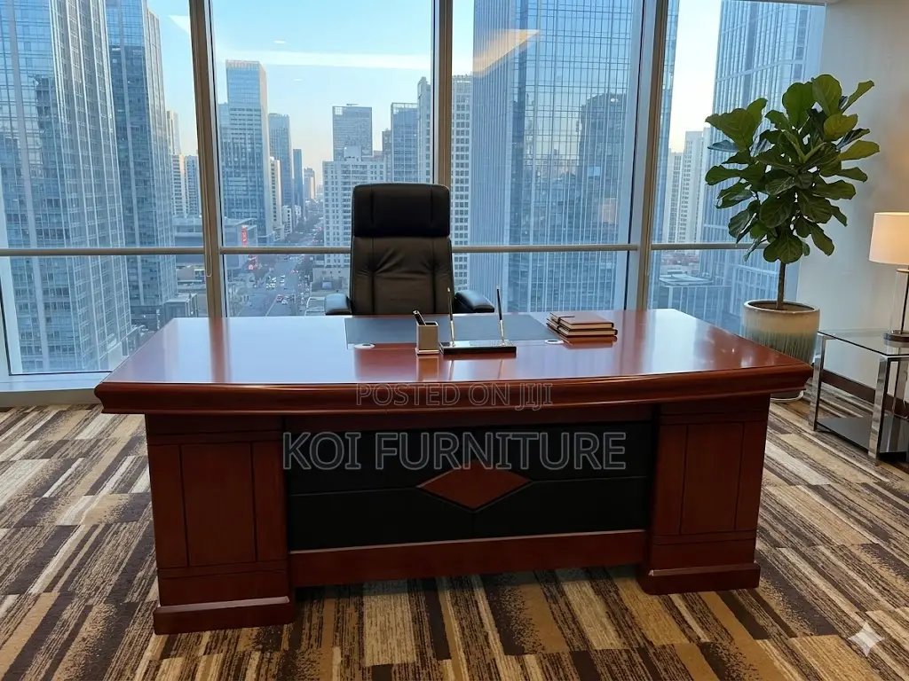 Office Desk; 1.8 Meters Executive Mahogany Senior Desk
