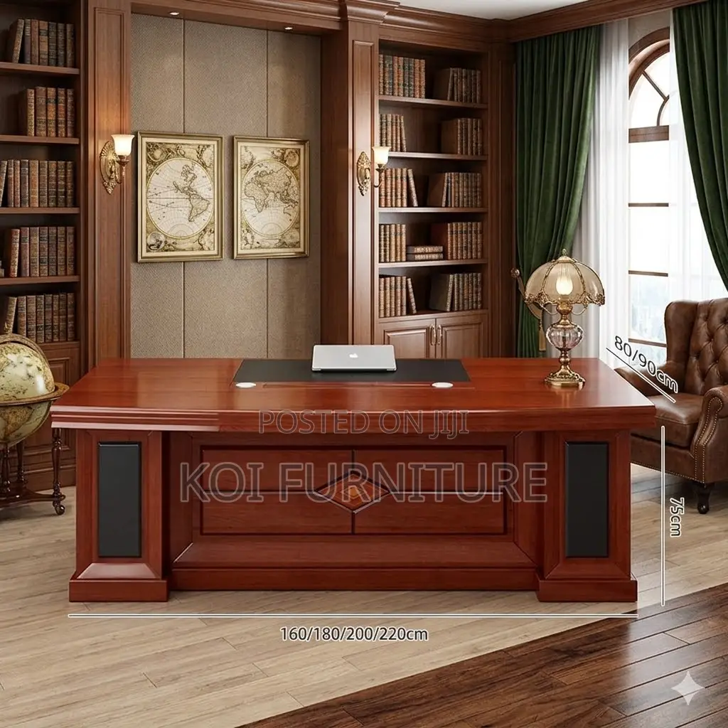 Office Desk; 1.8 Meters Executive Mahogany Senior Desk