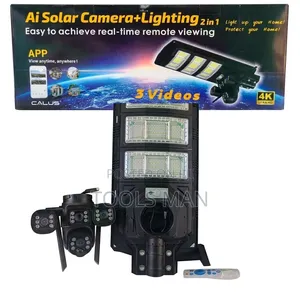 Calus 2-in-1 Ai Solar Camera + Led Security Lighting System.