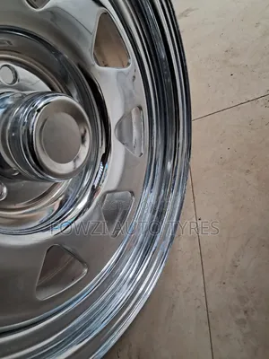 Rim 15 Chrom Silver/ White 5holes