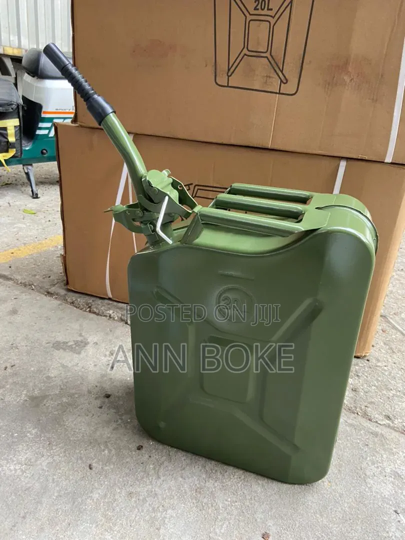 Heavy Duty Metallic Fuel Backup Jerican, Comes With Pouring