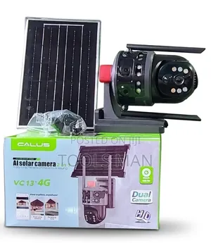 Calus Vc 13-4g Ai Solar Powered Dual Lens Sim Card Security Camera.