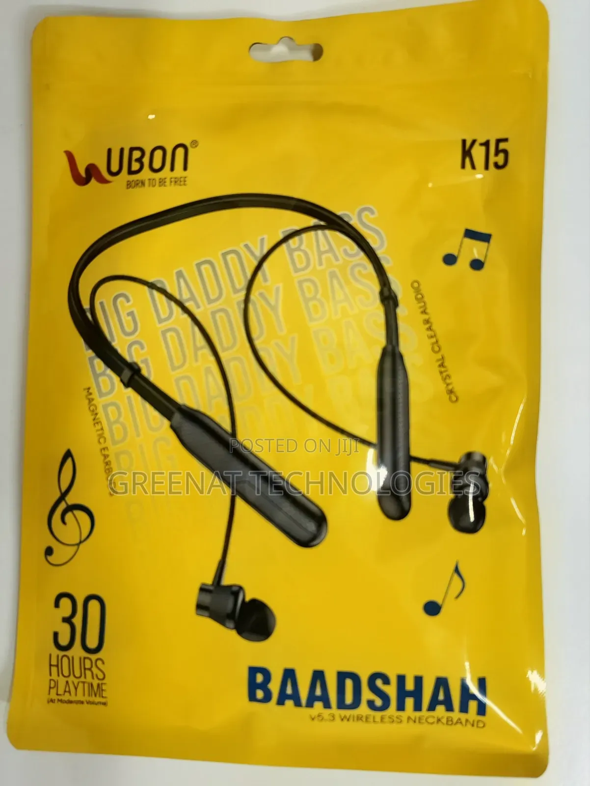 Ubon Big Daddy Bass Wireless Neckband