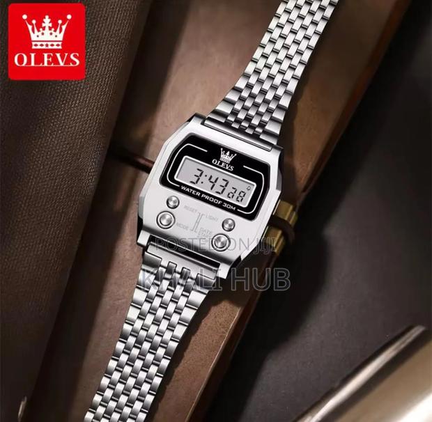 Olevs Digital Stainless Steel Watch 1113