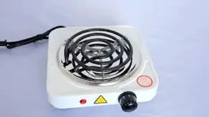 White 1-Burner Electric Coil Cooker - Steel