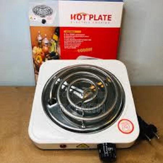 White 1-Burner Electric Coil Cooker - Steel - main view