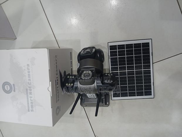 Smart Solar Security Camera Triple Lens Waterproof Ip66 Outdoor CCTV
