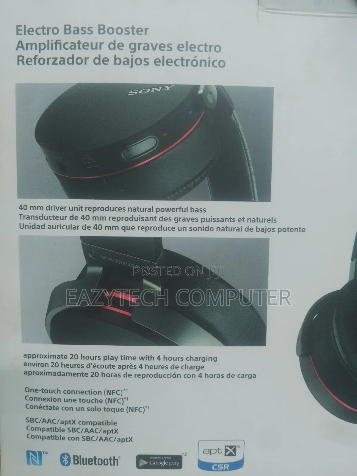 Sony Wireless Extra Bass Headphones