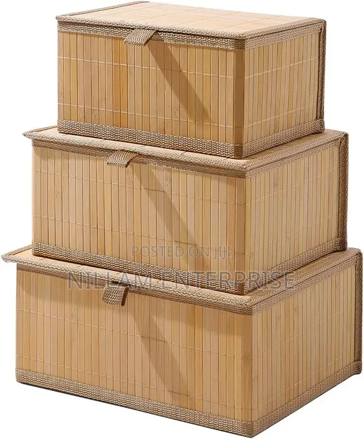 3in1 Organising Wicker Baskets With Cover*