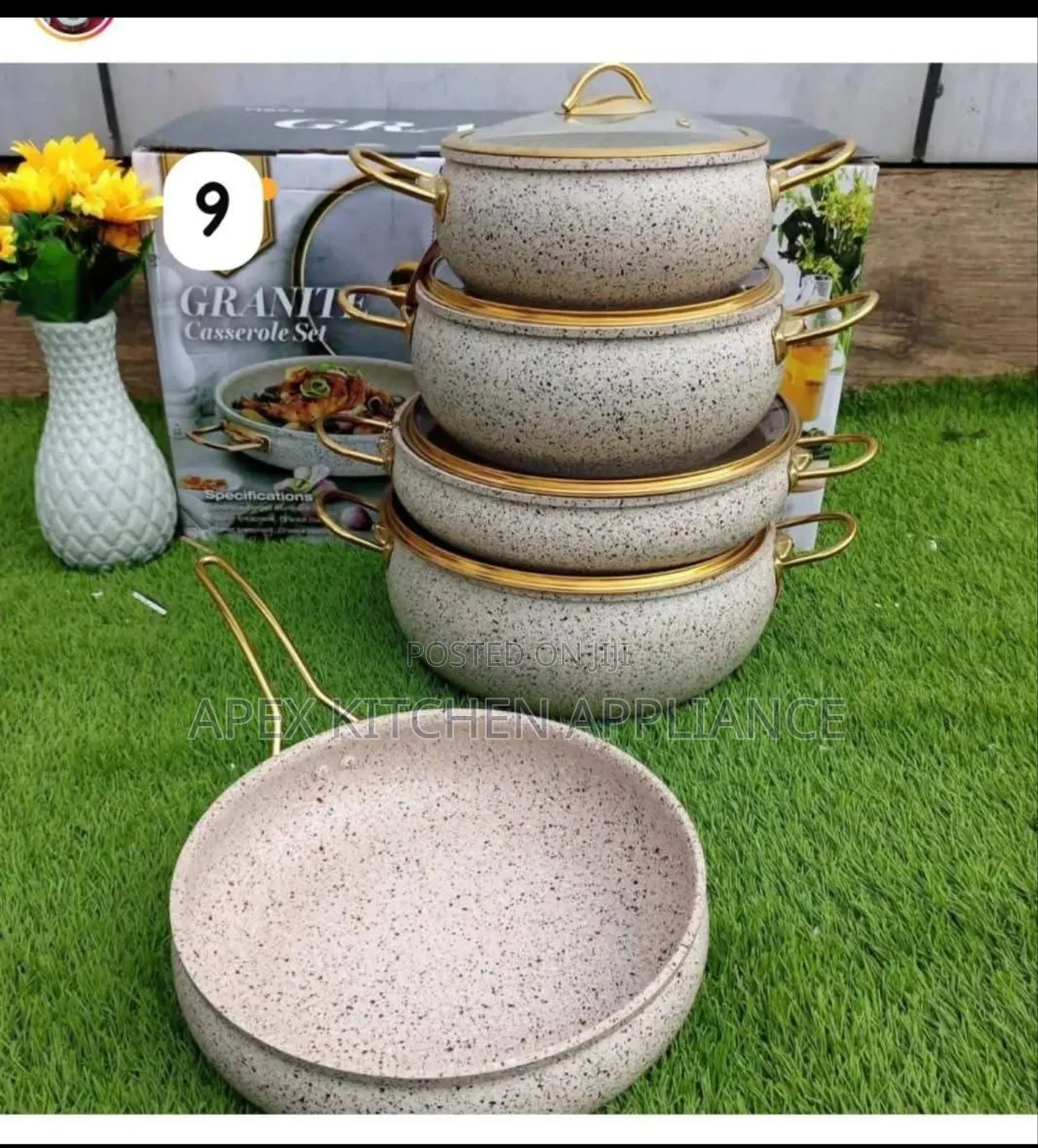 Granite Insulated Casserole Set (4 Pieces)