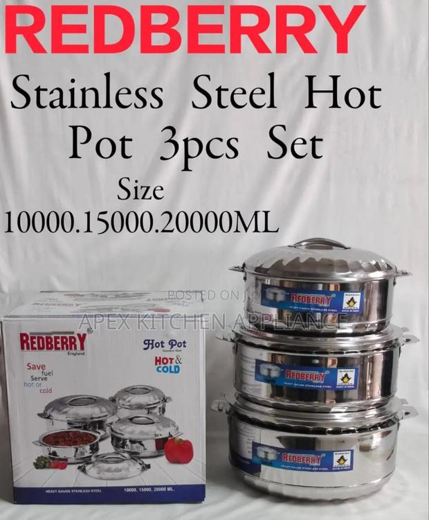 Redberry Stainless Steel Hot Pot Set