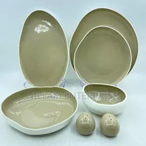 27pc Elegant European Double Glazed Porcelain Dinner Set*