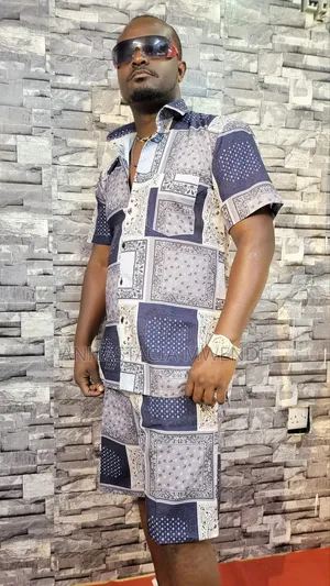 Silk Short and Shirt Set for Men