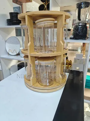 Rotating Spice Bamboo Tabletop Rack*