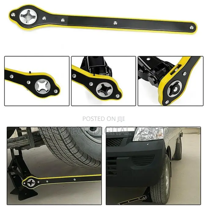 2 Ton Scissor Car Jack With Ratchet Wrench