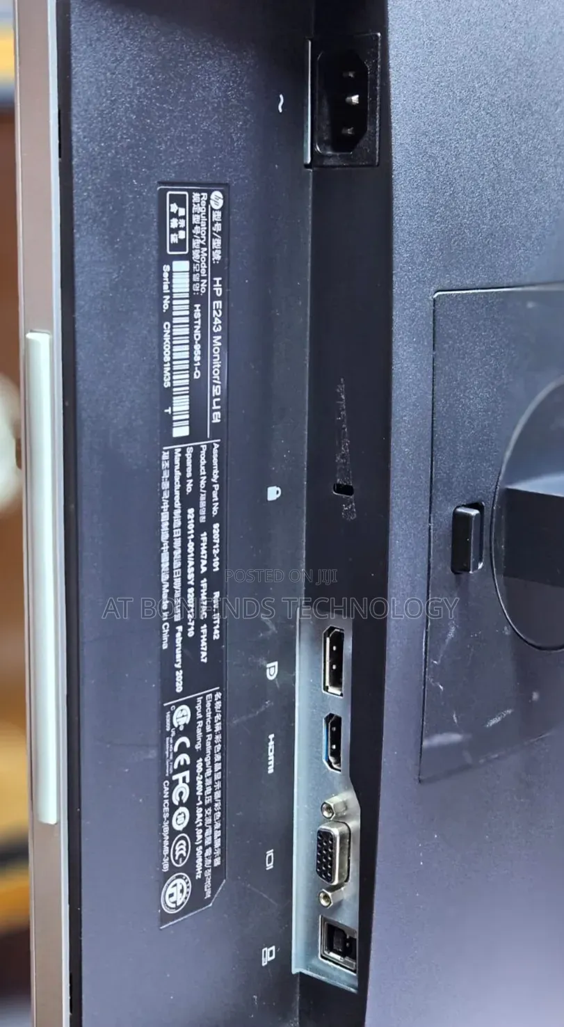Hp 24inch Monitor  Model: E243