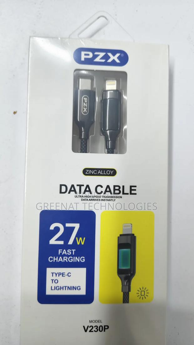 PZX V230p High Speed Data Cable 27w Type-C to Lighting