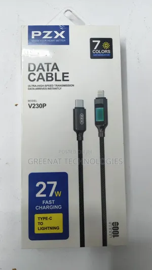 PZX V230p High Speed Data Cable 27w Type-C to Lighting