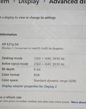 Hp 27inch Monitor  Model: E27q G4
