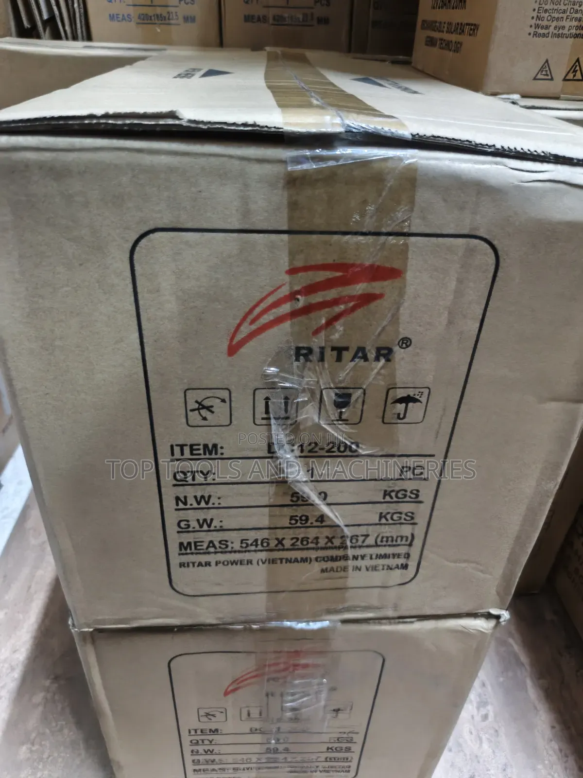 Original Ritar Usa Chloride Exide Solar 12v 200ah Heavy Duty Battery