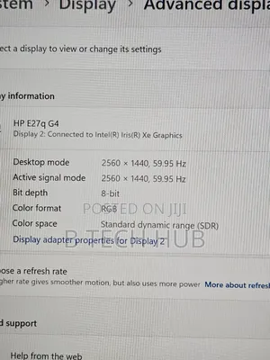 Hp 27inch Monitor
