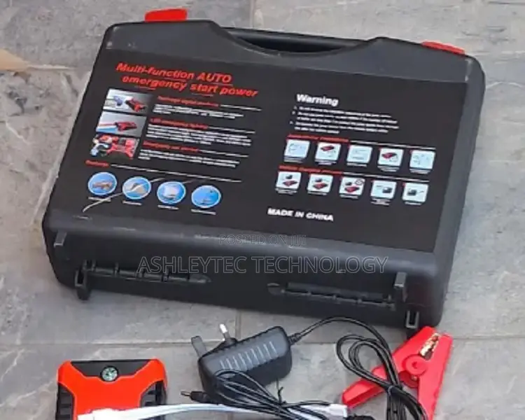 Car Jump Starter With Air Compressor Emergency Battery Power Bank