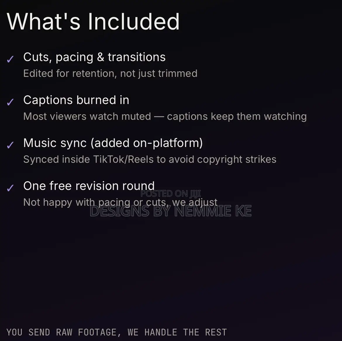 Short-Form Video Editing for Tiktok & Instagram, Fast Turnaround
