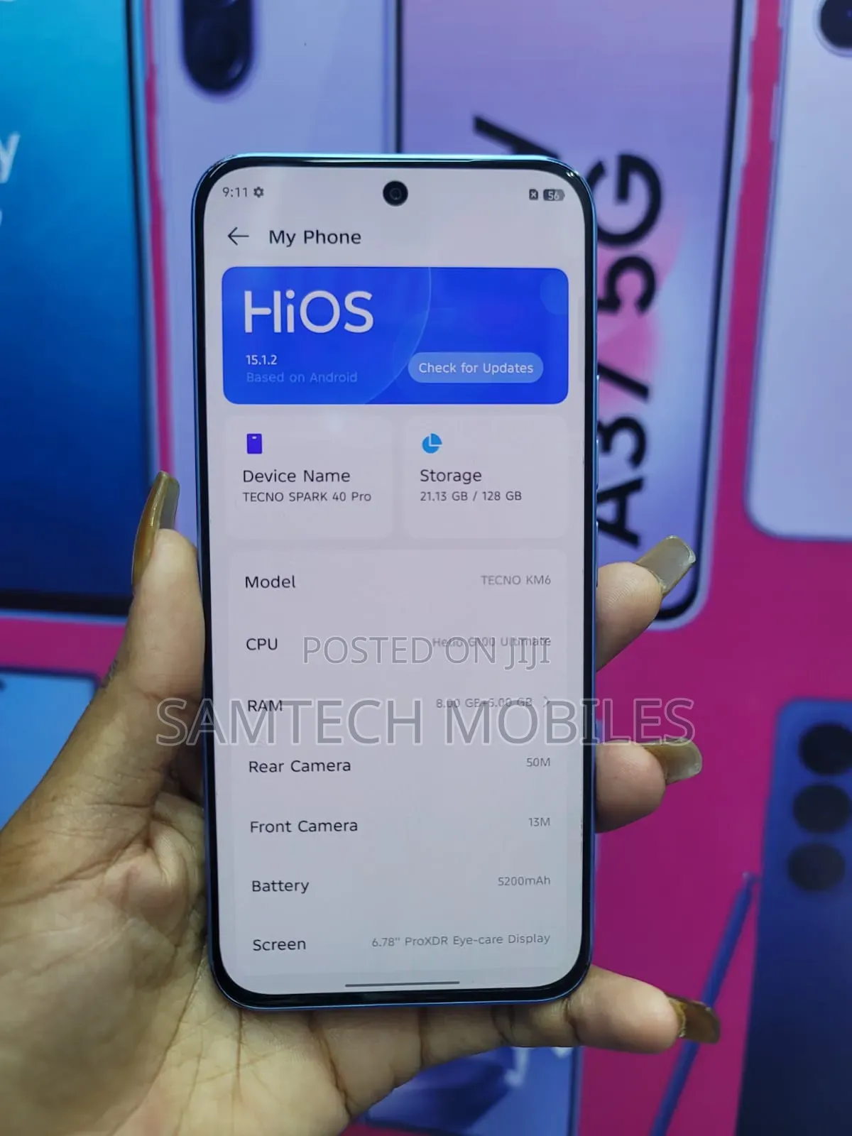 Tecno Spark 40 Pro 128 GB Silver
