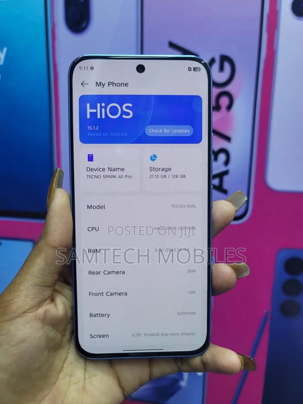 Tecno Spark 40 Pro 128 GB Silver - thumbnail 2