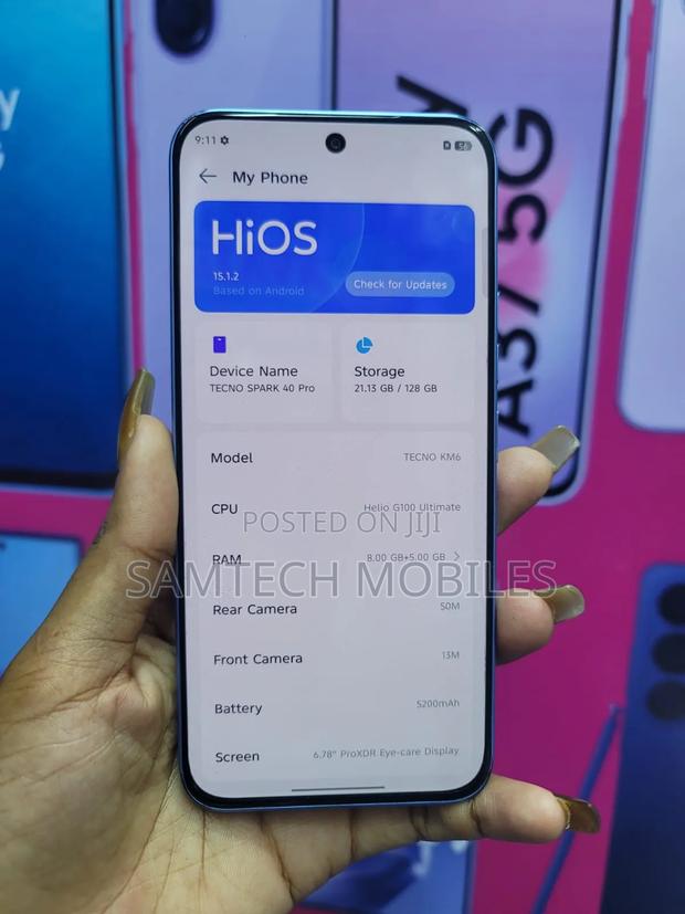Tecno Spark 40 Pro 128 GB Silver - thumbnail 4