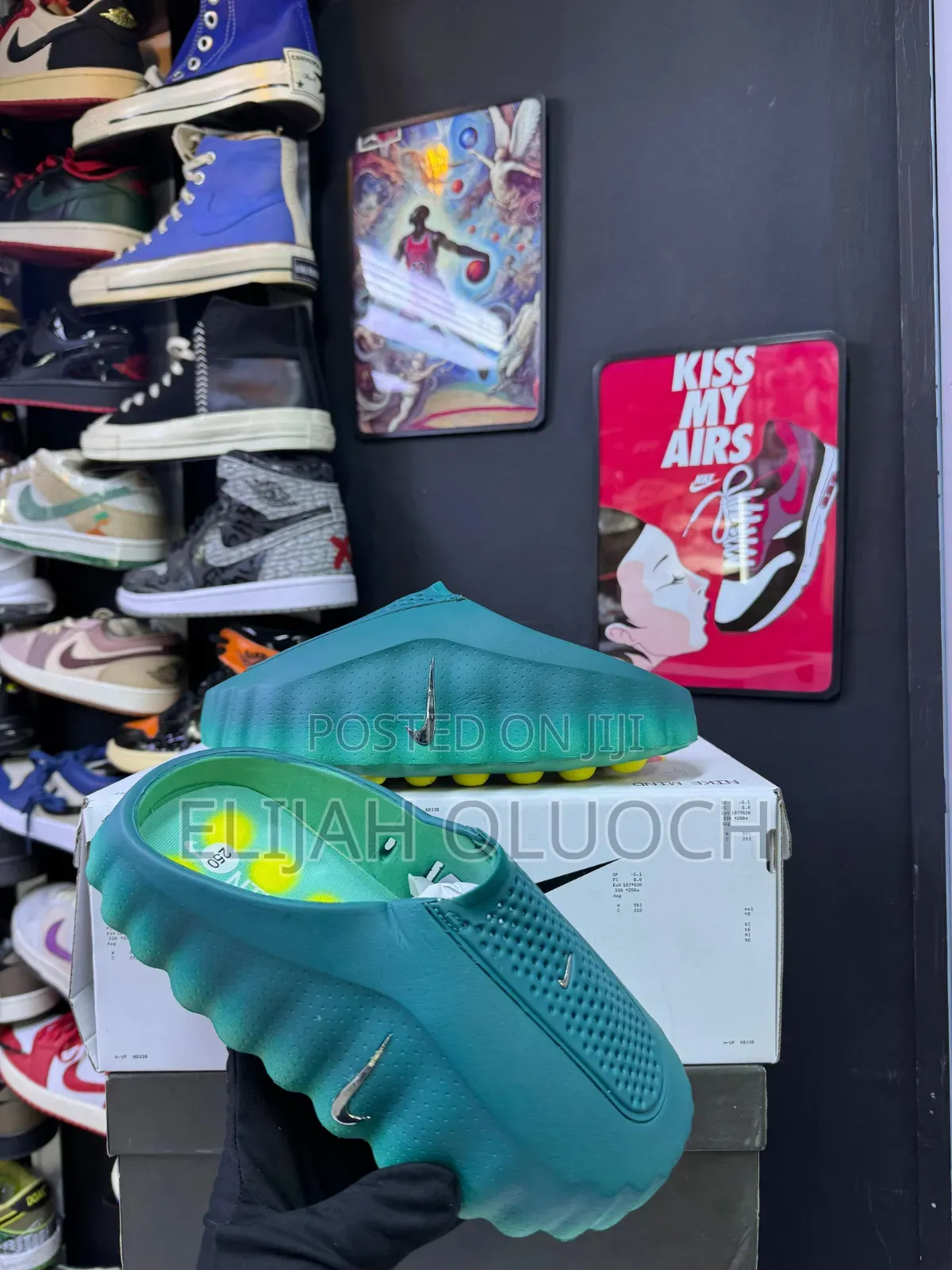 Nike Calm Mule “Geode Teal and Light Menta” Sizes: _40 41 42 43 44 45