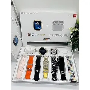 I20 Smart Watch Wireless Earphones Assorted 7 Strap Max Suit 10-in-1
