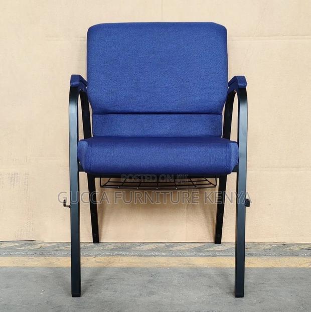 Fabric Church Chair With Armrest - thumbnail 4