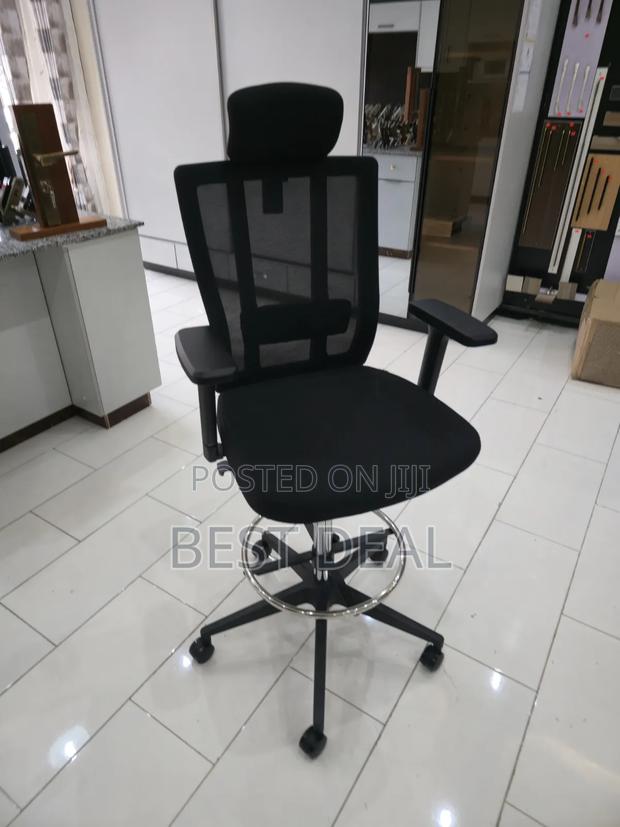 Cashier High Chair Draughtsman With Headrest Ergonomic Chair