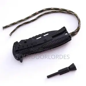 Tactical Survival Knife With Fire Starter