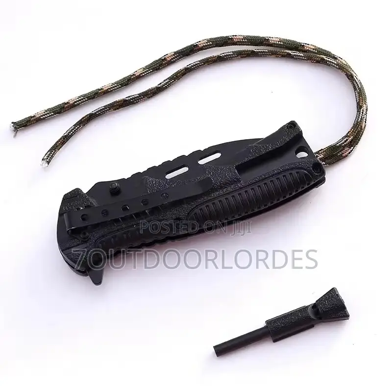Tactical Survival Knife With Fire Starter