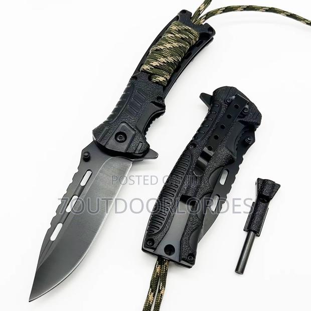 Tactical Survival Knife With Fire Starter - thumbnail 2
