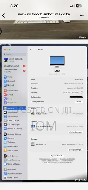 Desktop Computer Apple iMac 16GB Intel Core i5 SSD 1T