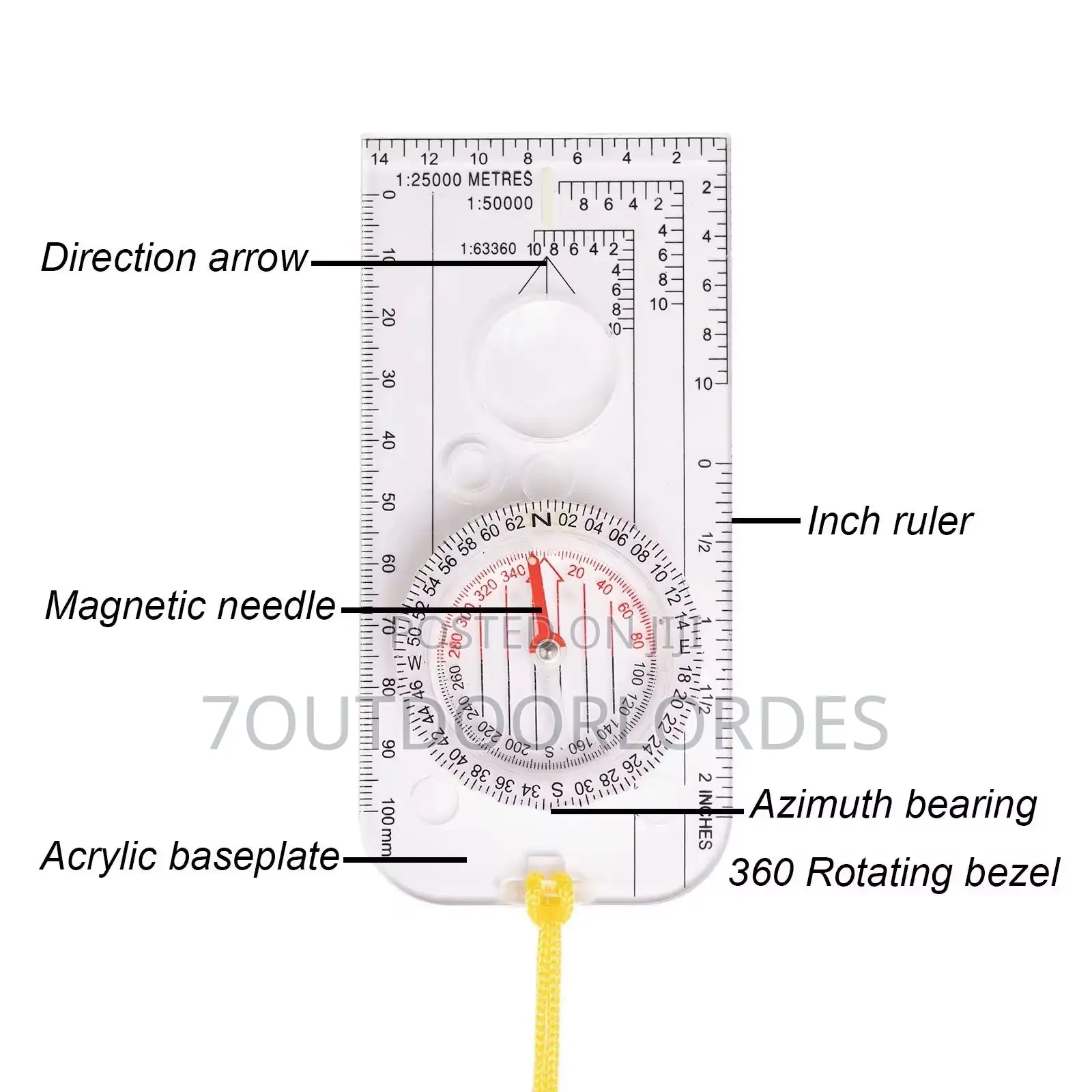Multifunctional Outdoor Navigation Compass- Mil System