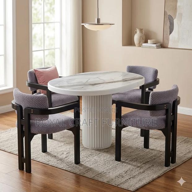 Marble Top 4 Seater Dinning Set
