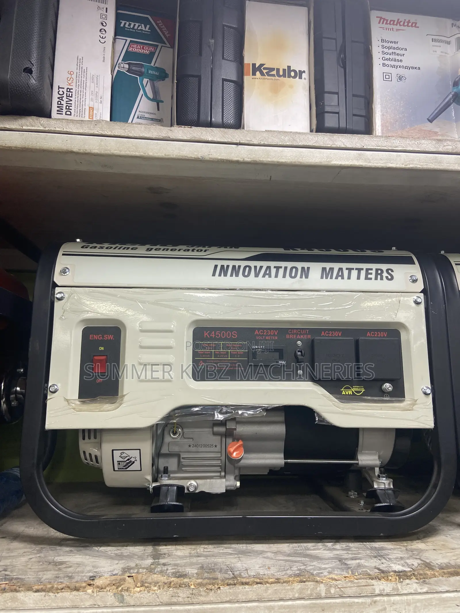Kicho Japan K4500s Gasoline Generator 4.2kva