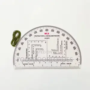 6 Inch Tactical Military Map Protractors- Mil Scale