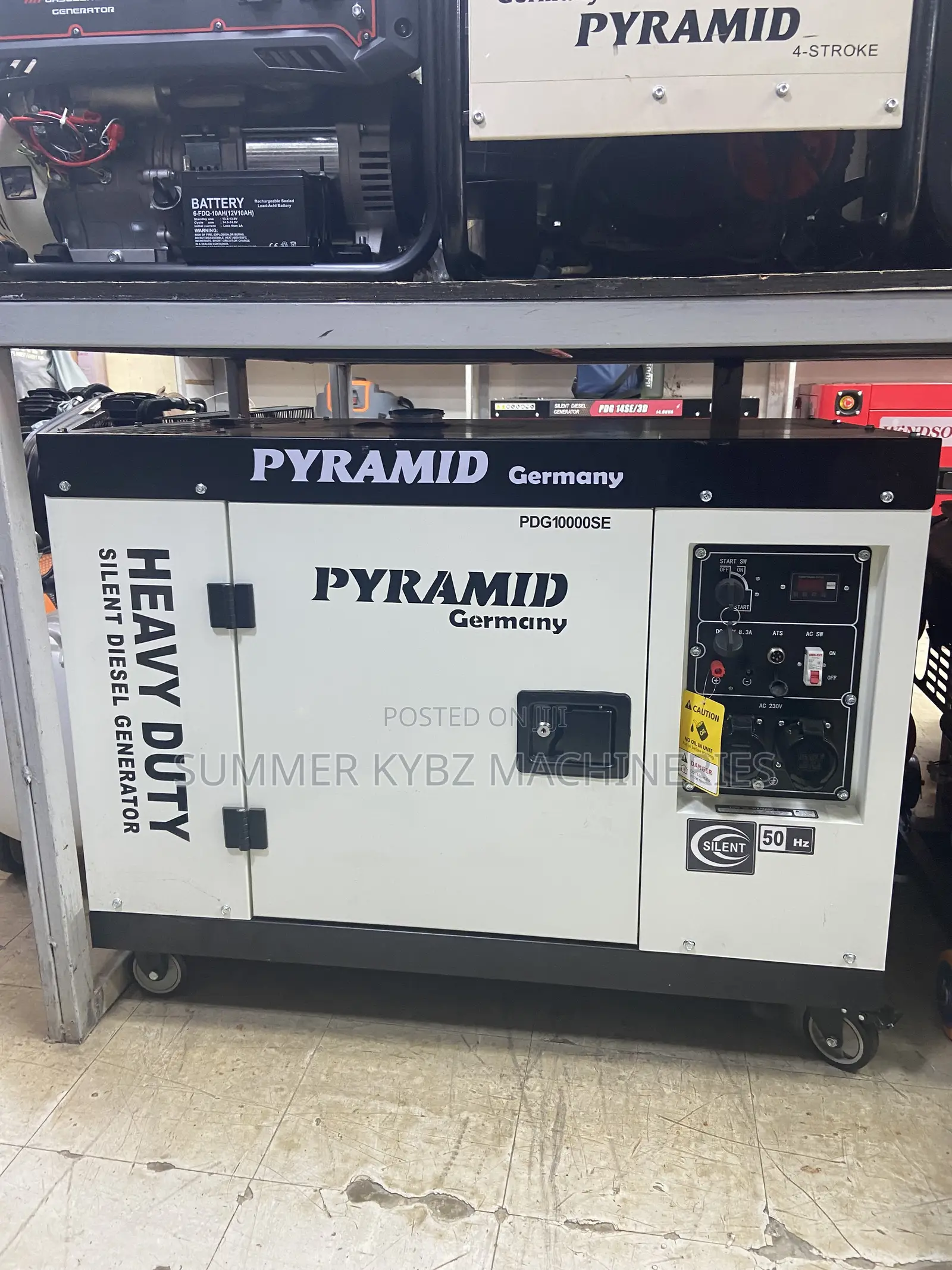Pyramid Germany Pdg10000se 10kva Super Silent Generator