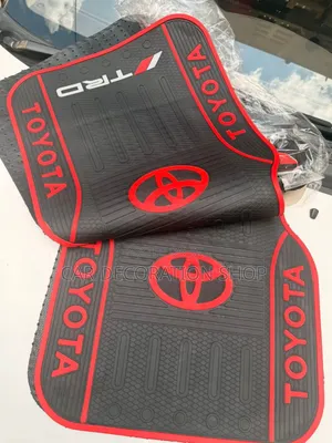 Toyota TRD Heavy Duty Red Logo Accents Floor Mats
