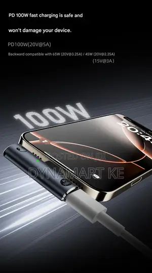 Usb Type C to 3.5mm Audio Adapter Pd 100w Fast Charging Dac for iPhone