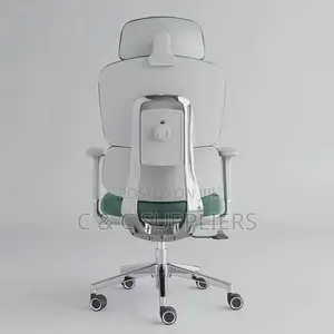 Office Chair; High Back Orthopedic Office Seat With Lumbar Support