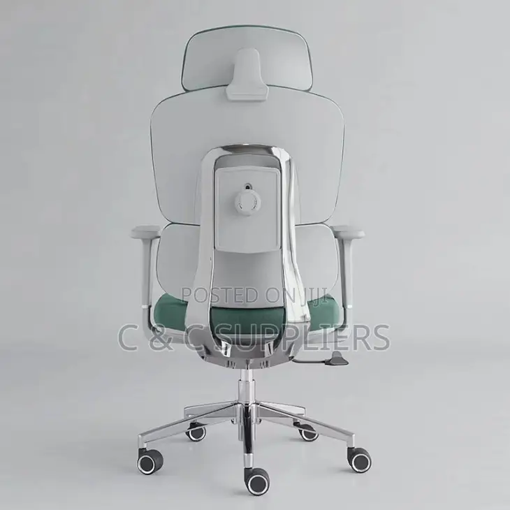 Office Chair; High Back Orthopedic Office Seat With Lumbar Support